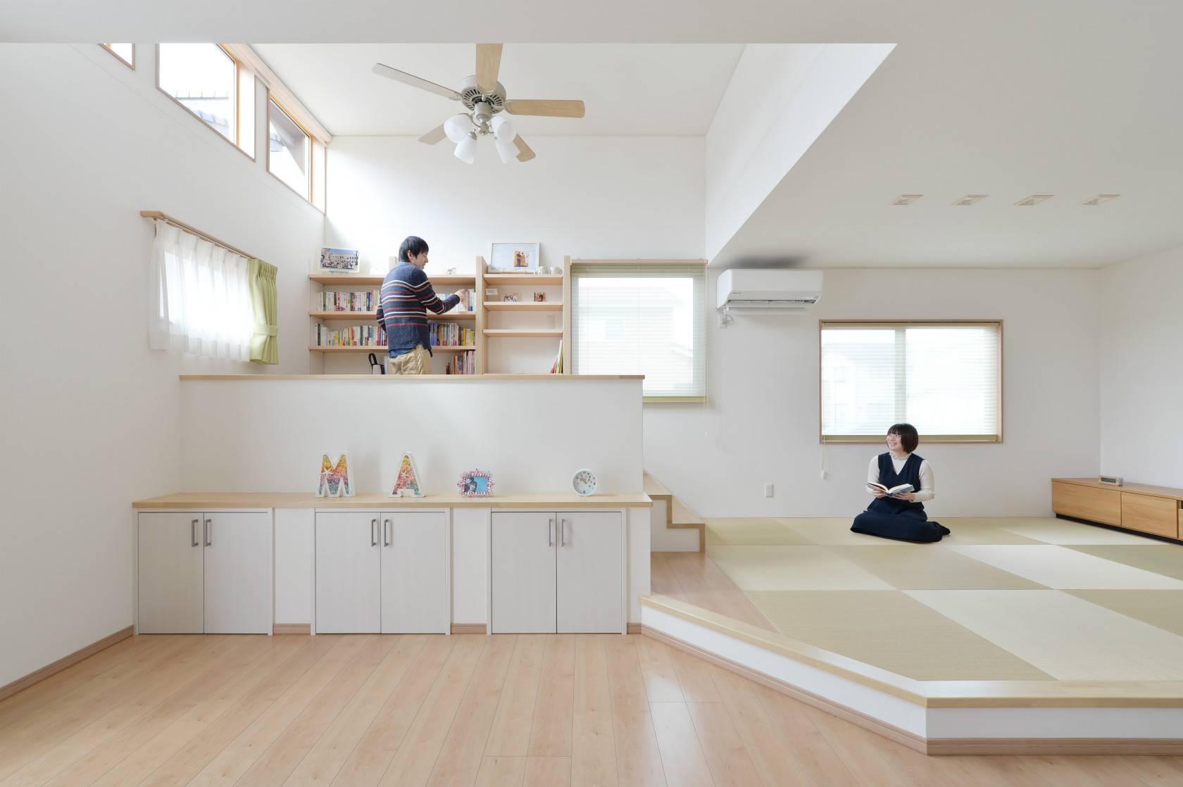 福井県の注文住宅リビング