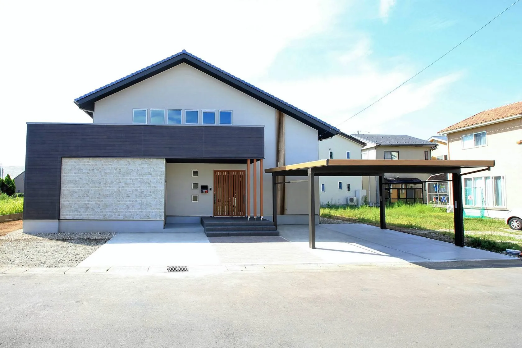 切妻屋根の施工事例