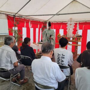 地鎮祭がありました（福井市／T様邸）